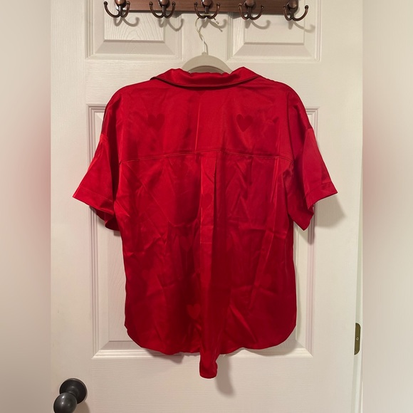 NWOT Nuuds Red Heart Pajama Set Size M - Picture 6 of 10